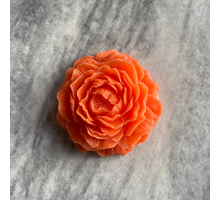 Roos amberblok deluxe 8x8x3,5cm - mango