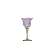 Tealight Holder Flor D9 H20cm Pink