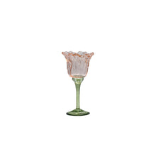 Tealight Holder Flor D9 H20cm Light Pink