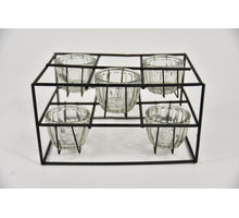 Tealight Holder Toulon 5L 20x14x11cm black