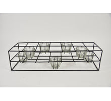 Tealight Holder Toulon 7L 45x14x11cm black