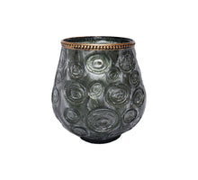 Tealight Holder Kaztal 14cm Dark Green - Glass