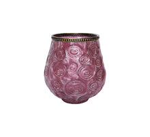 Tealight Holder Kaztal 10cm Purple - Glass