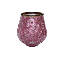Tealight Holder Kaztal 14cm Purple - Glass