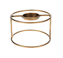 Tealight holder metal Ø14x8cm Antique gold