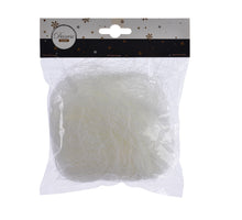 Hair pvc punched tinsel white L5 W15 H17.50cm