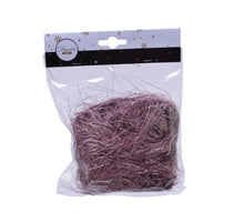 Hair pvc punched tinsel velvet pink L5 W15 H17.50cm