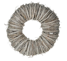 Twig wreath 30x10cm White-wash