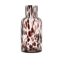Vase glass ''Turtle'' Ø11x23cm Brown