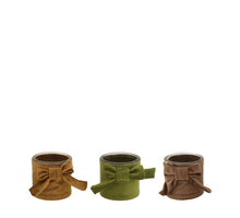 Tealight holder cotton glass Ø10x10cm Mixed brown