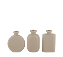 Vase ceramic 6.7x3.5x11.1cm Light grey mix