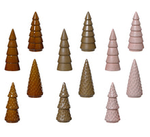 Tree porcelain 12 assorted pink/taupe/terra D9 H21cm
