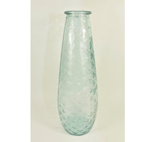 Palm Vase, clear recycled glass, D19 H55cm