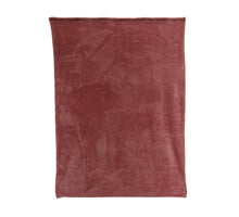 Throw polyester flannel diamond velvet pink L130 W170 H0.80cm