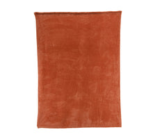 Throw polyester flannel diamond soft terra L130 W170 H0.80cm