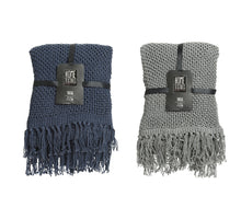 Throw cotton 2 colors assorted L170 W130 H1 cm