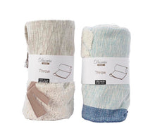 katoen plaid ijsbeer 2cls assorted 170x130cm