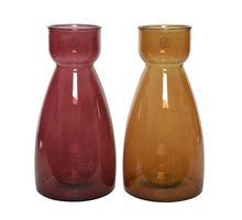 Vase recycled glass fading 2kl.ass - dia21.5-H43.5cm - assorted