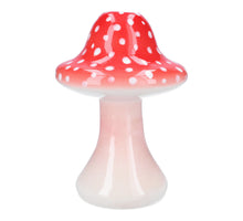Vase Mushroom Toadstool Red D14.5 H21.2 cm Ceramic