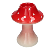 Theelicht Paddenstoel Toadstool Rood D14.5 H19 cm Keramiek