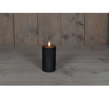 STOMPKAARS B.O.T.  ZWART WAX RUSTIEK 3D LONT 7,5X12,5CM 3XAAA / TIMER