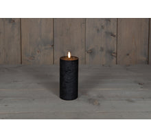 STOMPKAARS B.O.T.  ZWART WAX RUSTIEK 3D LONT 7,5X15CM 3XAAA / TIMER