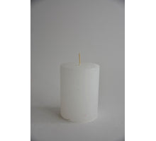 Rustic candle 80/60mm white