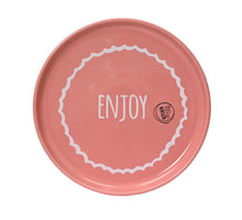 Ontbijtbord keramiek roze dia20cm x H.2cm