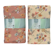 Tablecloth polyester oblong flowers 2col assorted outdoor 140x250cm