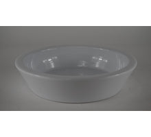 Lage Schaal Deko, 25 cm - Glans Wit