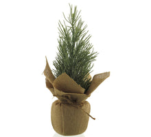 Pine w/jute bag green 38cm