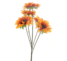 Sunflower bush Malibu orange 48cm