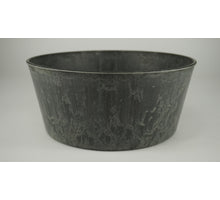 Teil rond grijs D24 H10cm