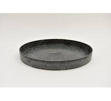 Tray round gray D27 H3cm