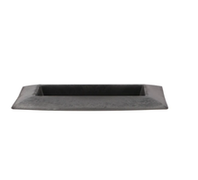 Tray rectangular gray 28x16x3cm