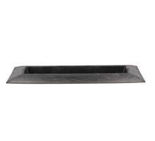 Tray rectangular gray 36x17x3cm