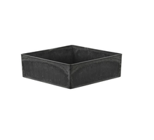 Square tray gray 25x25x7cm