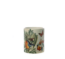 Vaas keramiek met jungle print D12,5 H14,5cm