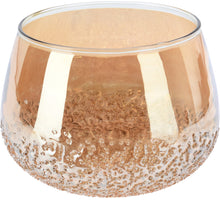 THEELICHTHOUDER STEENSLAG CHAMPAGNEGOUD D16 H12CM