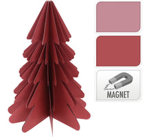 KERSTBOOM PAPIER 30CM ROOD/ROZE ASSORTIE