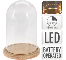 STOLP OP PLATEAU D18 H24CM MET WARM WIT LED