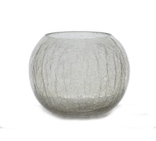 Tealight glass Ø20x16 Crackle Pebble