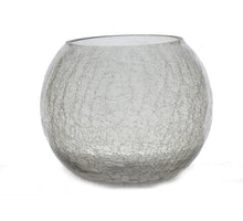 Tealight glass Ø22x17 Crackle Pebble