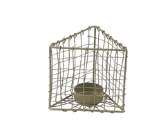 Tealightholder Metal 10x9x9cm Gold