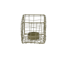 Tealightholder Metal 8x8x8cm Gold VK