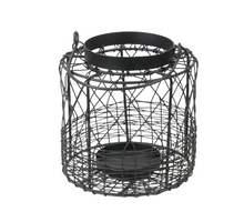 Tealightholder Metal 15x15x17cm Black