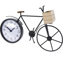 TAFELKLOK ZWART, IJZER FIETSMODEL 335X80X235MM