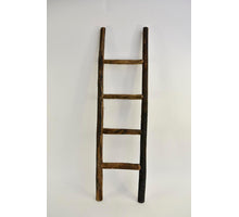 Ladder bruin melange 120cm x +/- 35 cm 4 treden