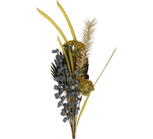 Wild Flower Bouquet Plastic Grey 51cm