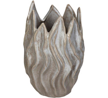 Vase Fine Earthenware Beige 14.5x14x21cm